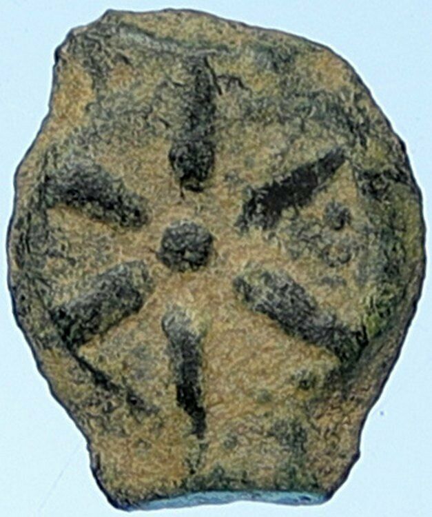 ALEXANDER JANNAEUS Biblical Jerusalem Jewish Widow's Mite Coin HEND 1152 i109581