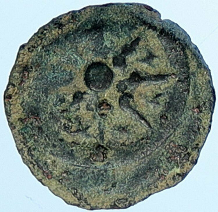 ALEXANDER JANNAEUS Biblical Jerusalem Jewish Widow's Mite Coin HEND 1150 i109577