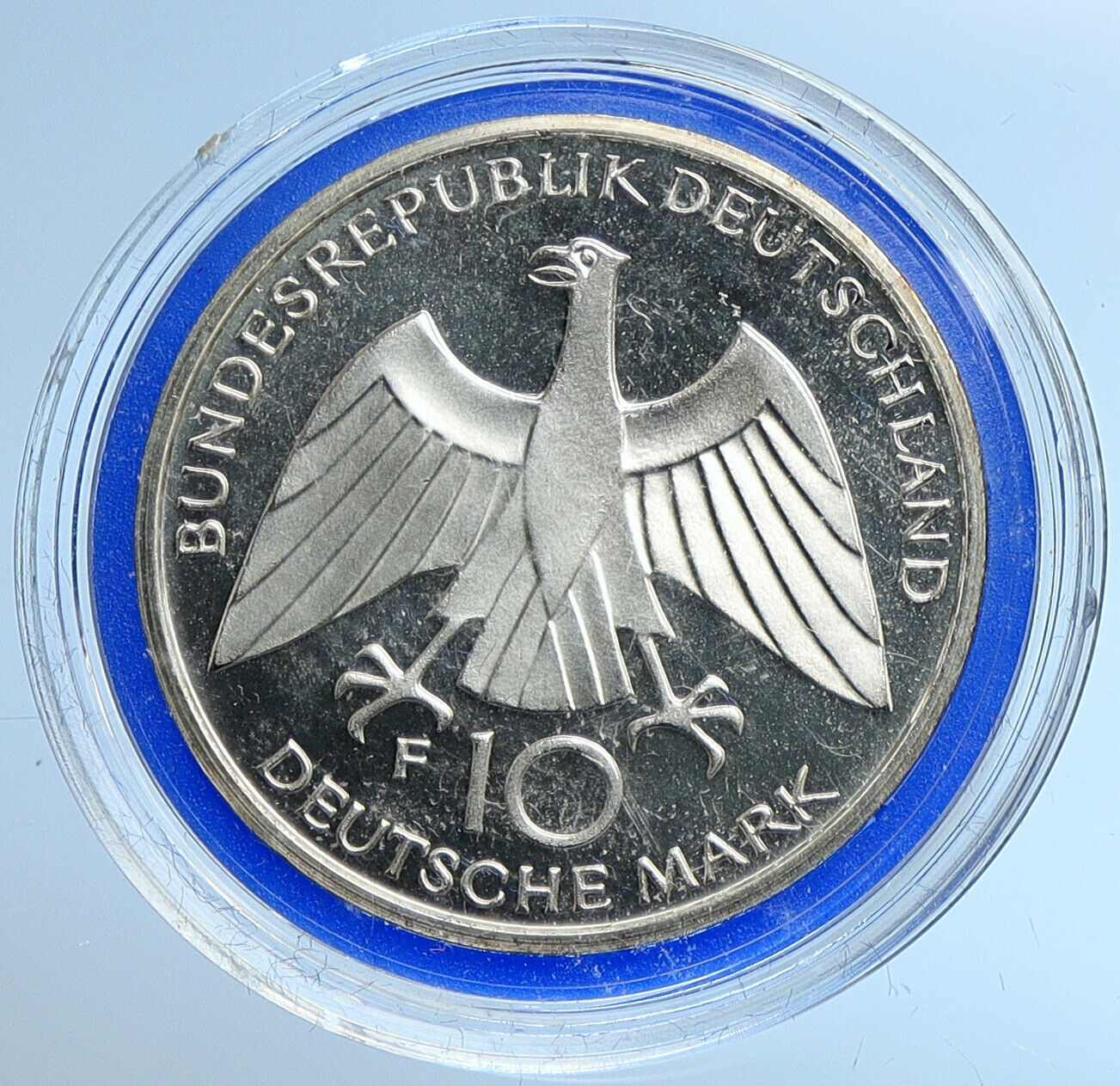 1972 F GERMANY Munich Summer Olympics Games Schleife PF Silver 10 M Coin i109668