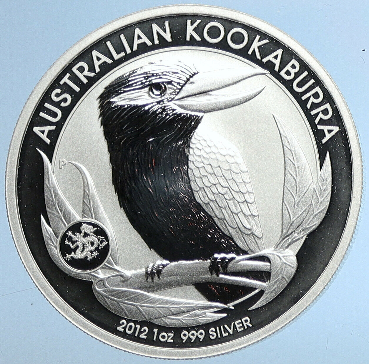 2012 AUSTRALIA Kookaburra Bird Australian 1oz Proof Silver Dollar Coin i109673