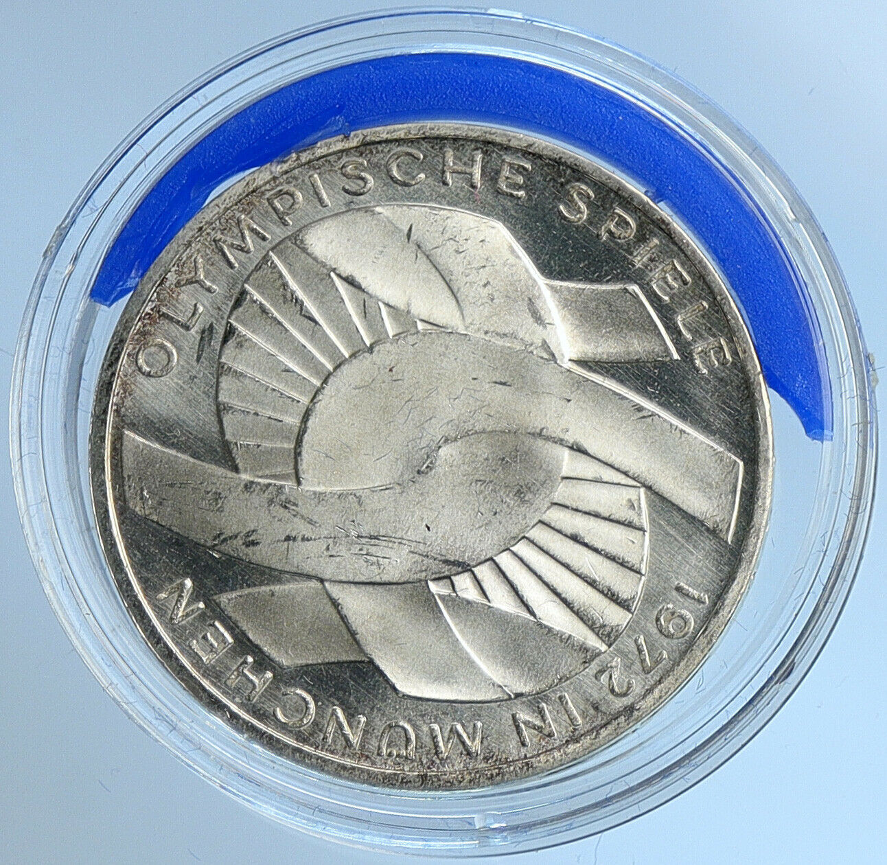 1972 G GERMANY Munich Summer Olympics Games Schleife PF Silver 10 M Coin i109664