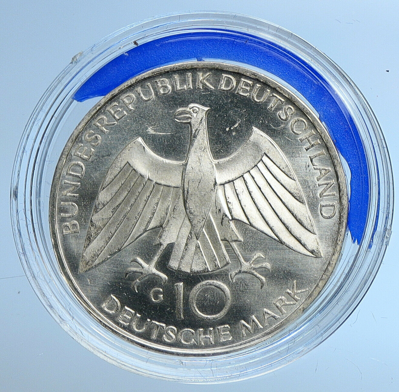 1972 G GERMANY Munich Summer Olympics Games Schleife PF Silver 10 M Coin i109664