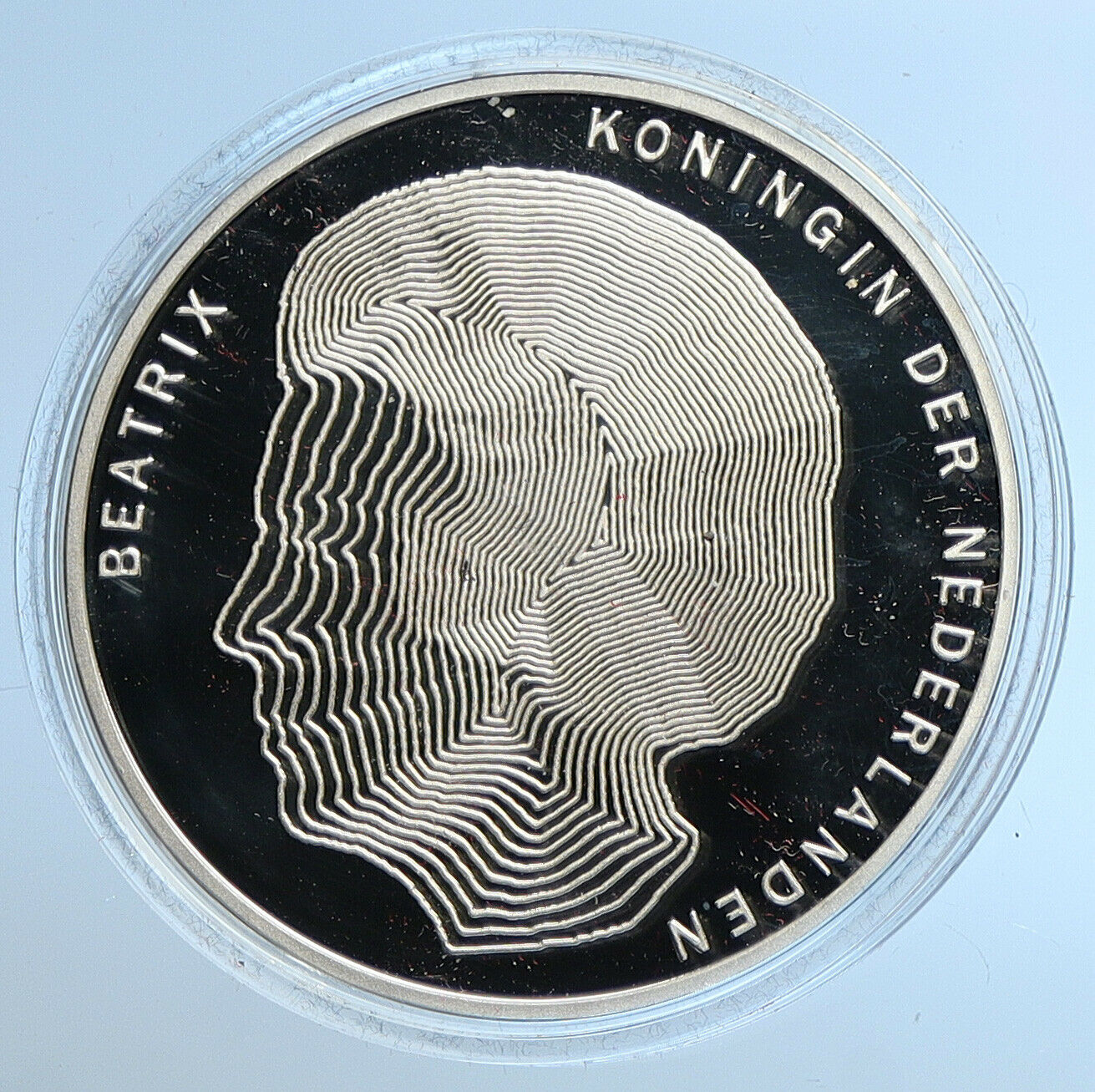 1990 NETHERLANDS 100 Years of Queens Beatrix Proof Silver 50 Gulden Coin i109637