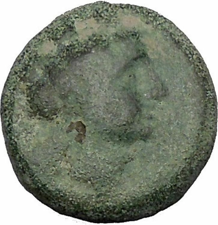 Arados in Phoenicia 300BC Ancient Greek Coin Ship Galley Tyche Fortuna i48435