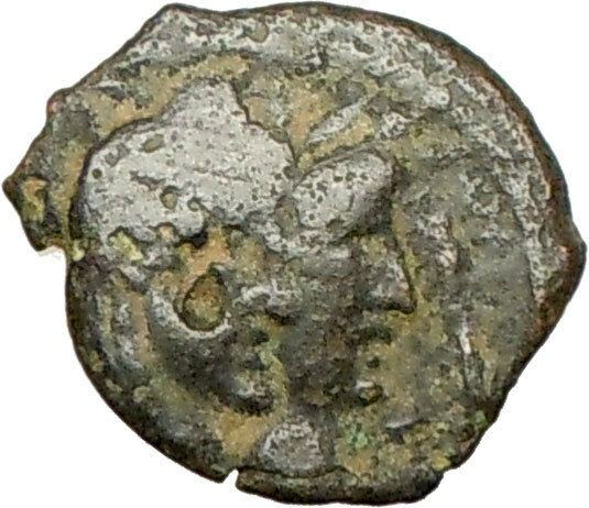 Kig RABBEL II Queen GAMILATH Aramaic Rare Ancient Arab NABATAEA Coin i24171