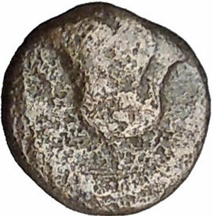 RHODES Island Off CARIA 394BC Nymph Rhodos ROSE Ancient Greek Coin i49764