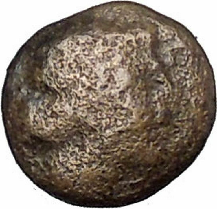 RHODES Island Off CARIA 394BC Nymph Rhodos ROSE Ancient Greek Coin i49764