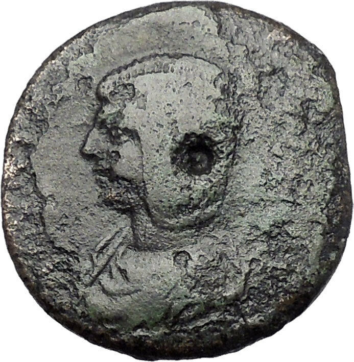 Julia Domna Thessalonica in Macedonia Ancient Roman Coin Nike Victory i48516