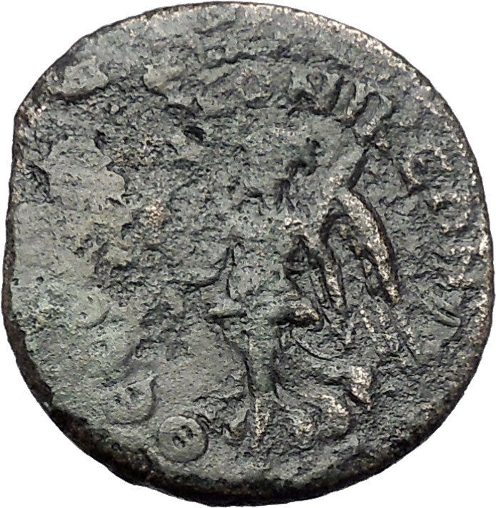 Julia Domna Thessalonica in Macedonia Ancient Roman Coin Nike Victory i48516