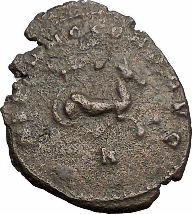 Gallienus son of Valerian I 267AD Ancient Roman Coin Hippocamp Sea horse i57409