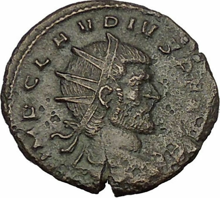 Claudius II Gothicus 268AD Ancient Roman Coin Fides Trust Goddess Cult i53737