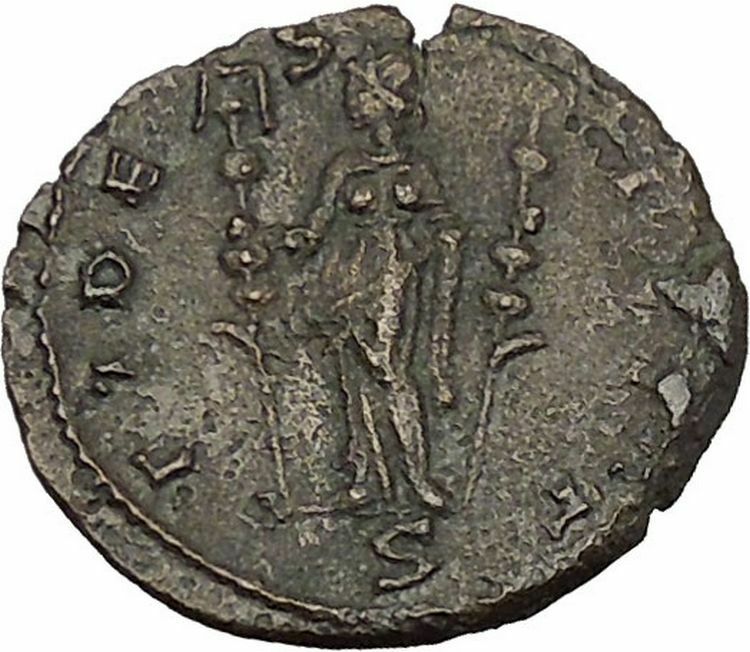 Claudius II Gothicus 268AD Ancient Roman Coin Fides Trust Goddess Cult i53737