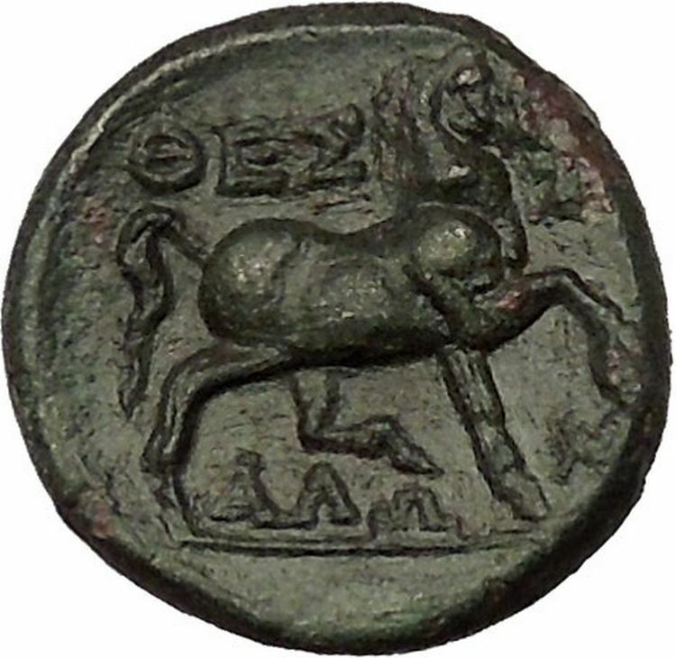 THESSALIAN LEAGUE Larissa 2nd – mid 1st cent Ancient Greek Coin ATHENA i54058