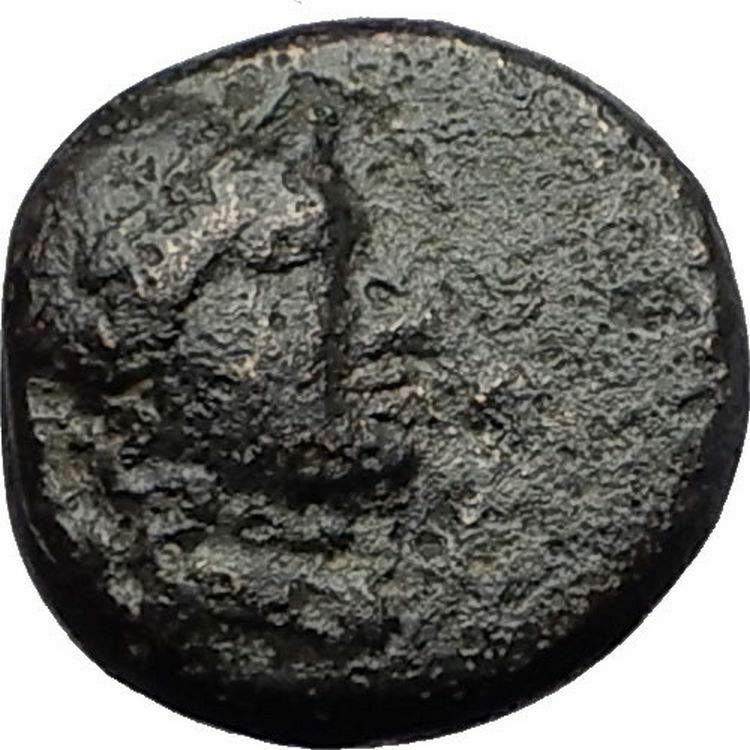 SARDES in LYDIA 133BC Apollo Club Wreath Authentic Ancient Greek Coin i60592