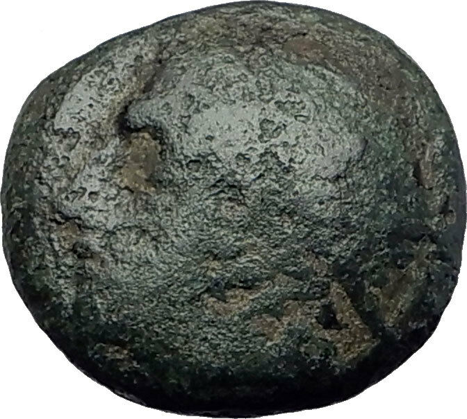 AINOS in THRACE 280BC Rare Authentic Ancient Greek Coin Hermes Caduceus i63622