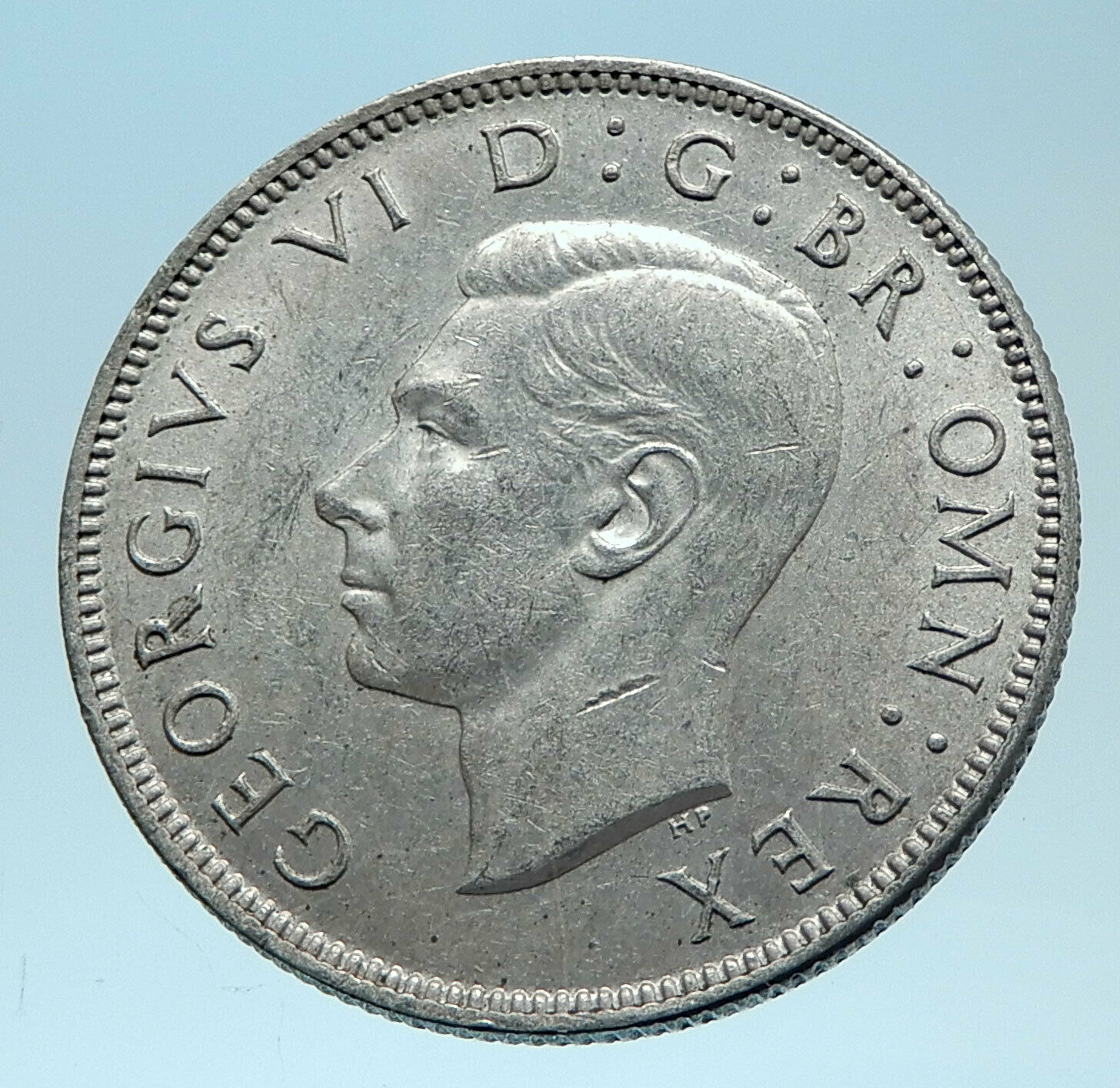 1943 United Kingdom Great Britain GEORGE VI Silver Florin 2Shillings Coin i78099