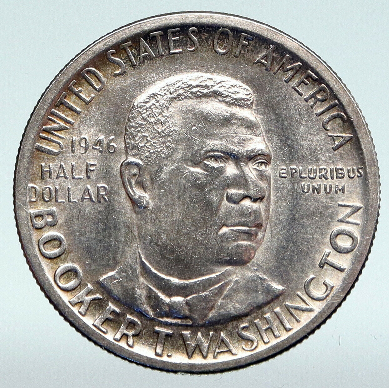 1946 S BOOKER T. WASHINGTON Commemorative Silver Half Dollar 50 Cent Coin i89381