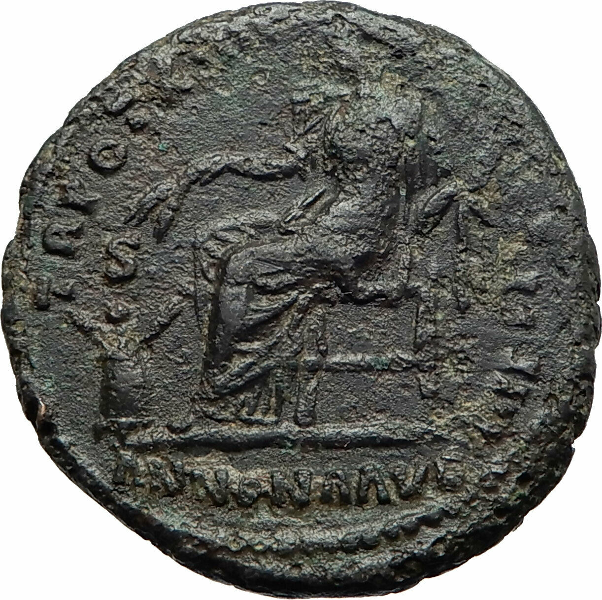 ANTONINUS PIUS Authentic Ancient 150AD Rome Genuine Roman Coin w ANNONA i75576