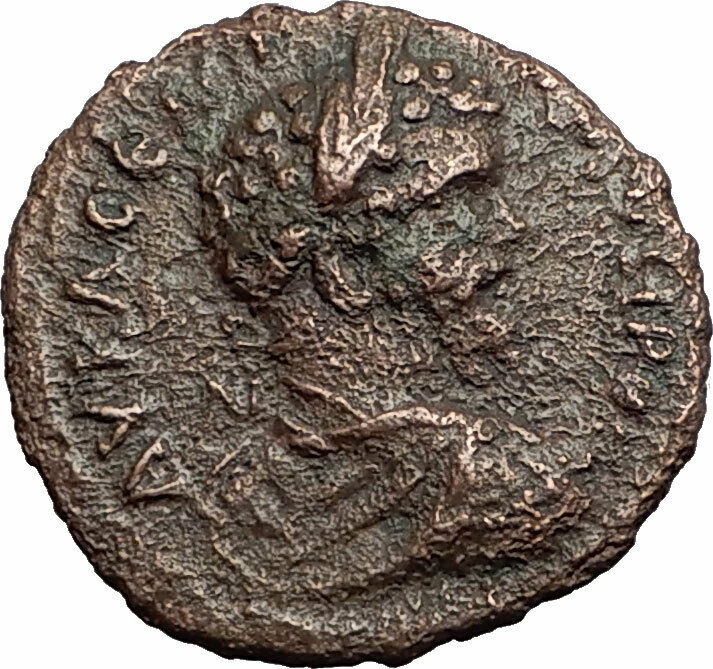 SEPTIMIUS SEVERUS 193AD Marcianopolis Cybele Lion Ancient Roman Coin i58950