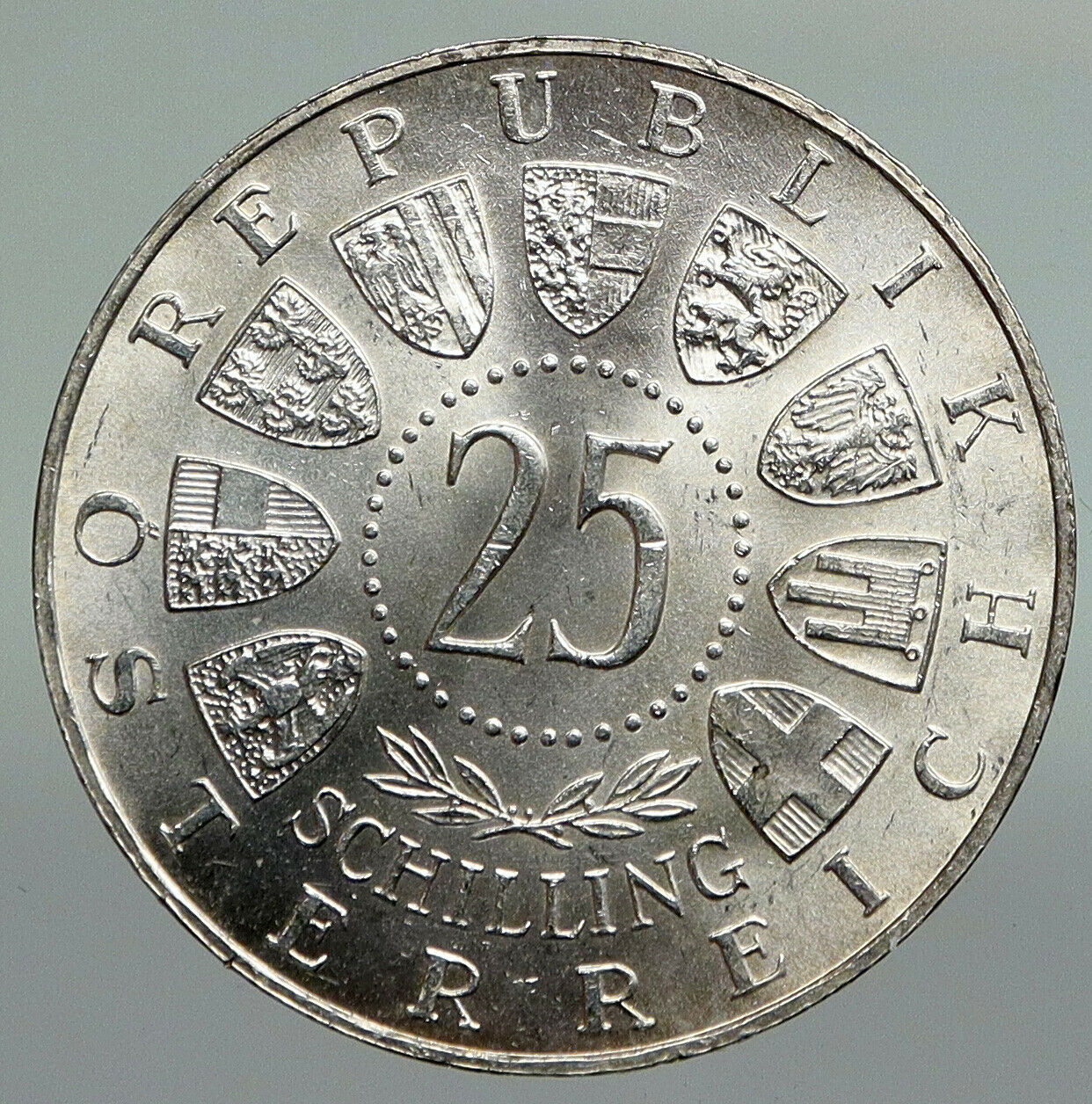 1960 AUSTRIA Carinthian Plebiscite 40th Antique Silver 25 Schilling Coin i92227