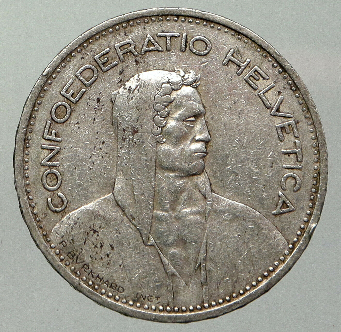 1951 Switzerland Founding HERO WILLIAM TELL 5 Francs Silver Swiss Coin i93021