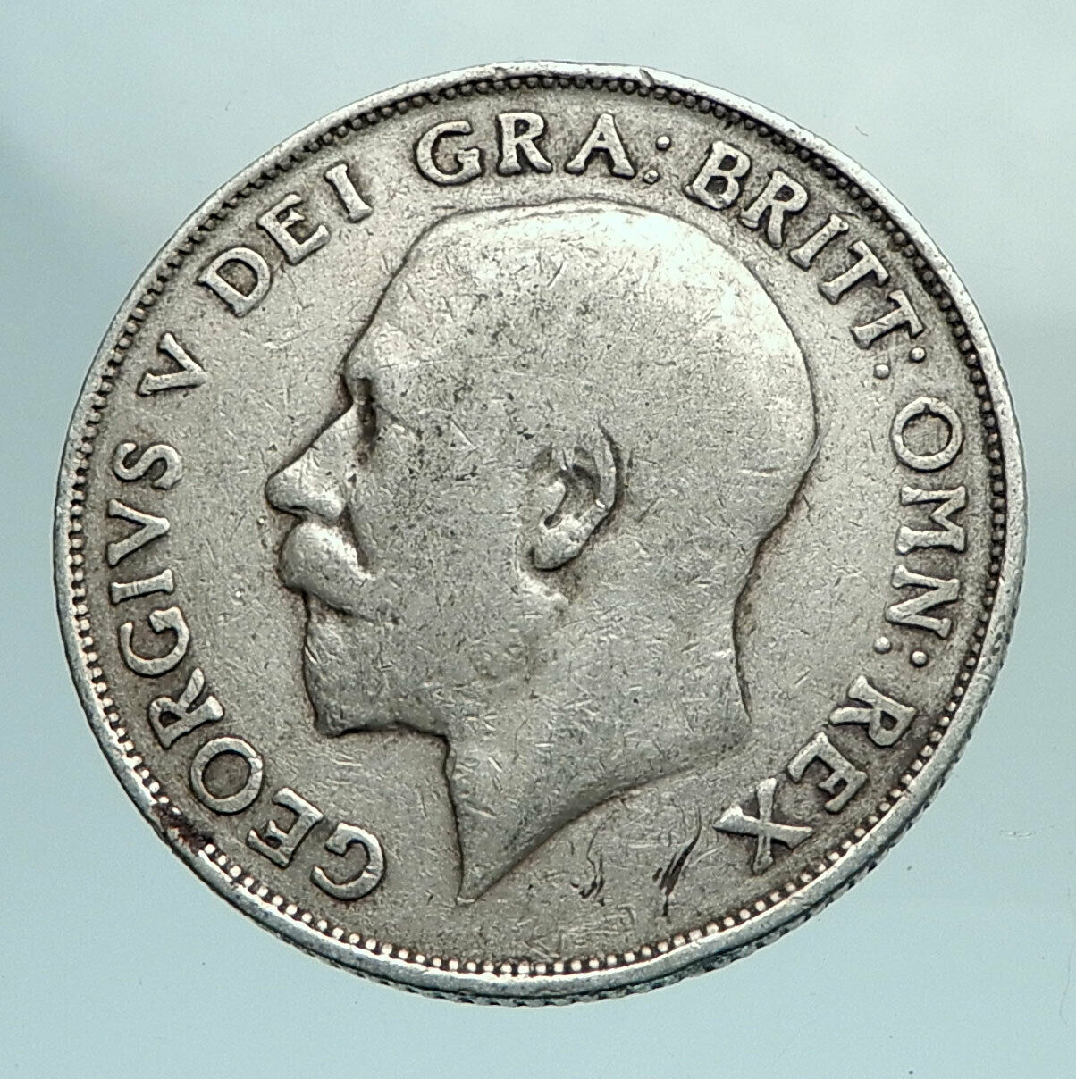 1911 Great Britain UK United Kingdom SILVER SHILLING Coin King George V i79625