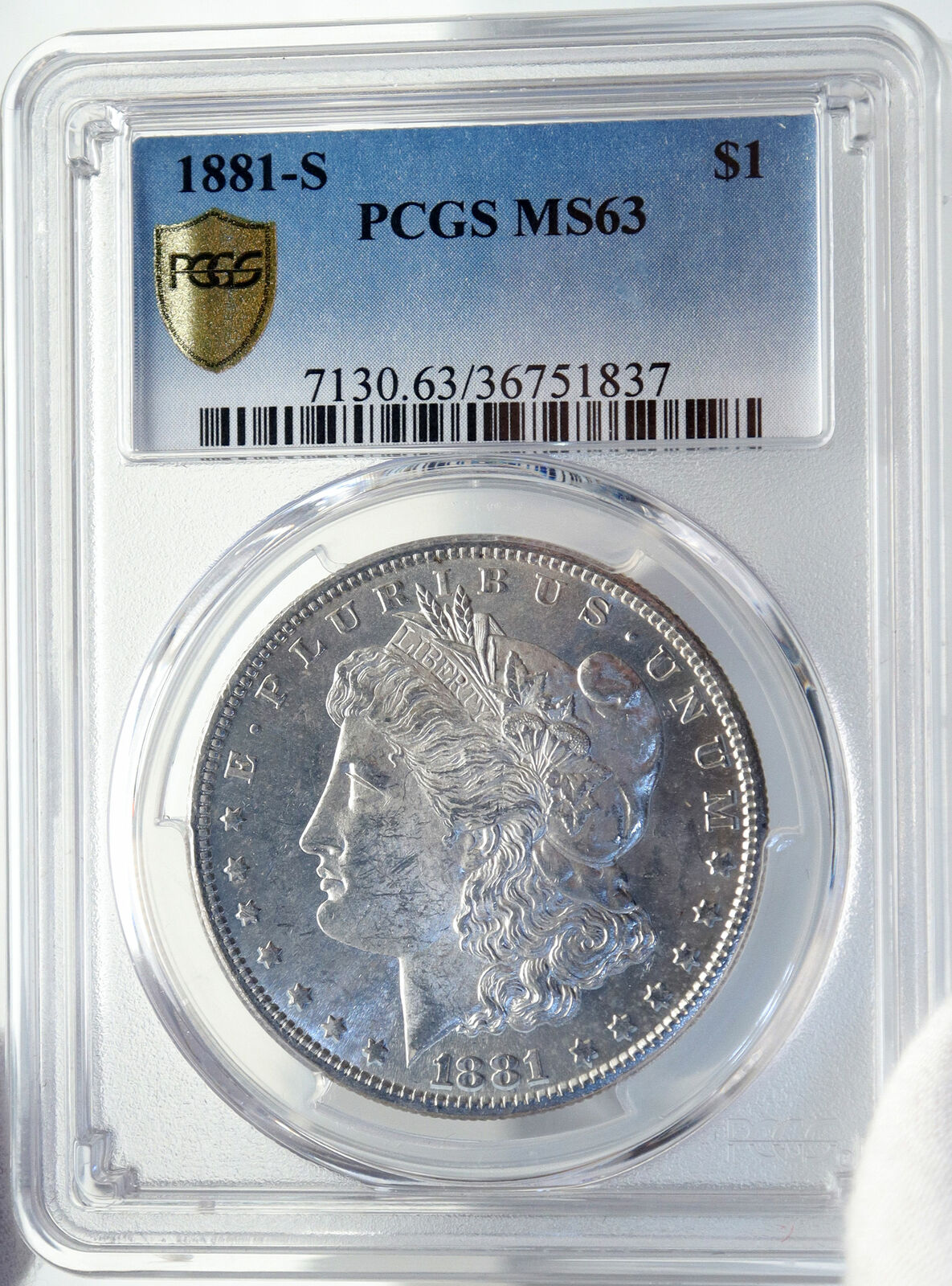 1881 UNITED STATES of America SILVER Morgan US Dollar Coin EAGLE NGC MS i82704