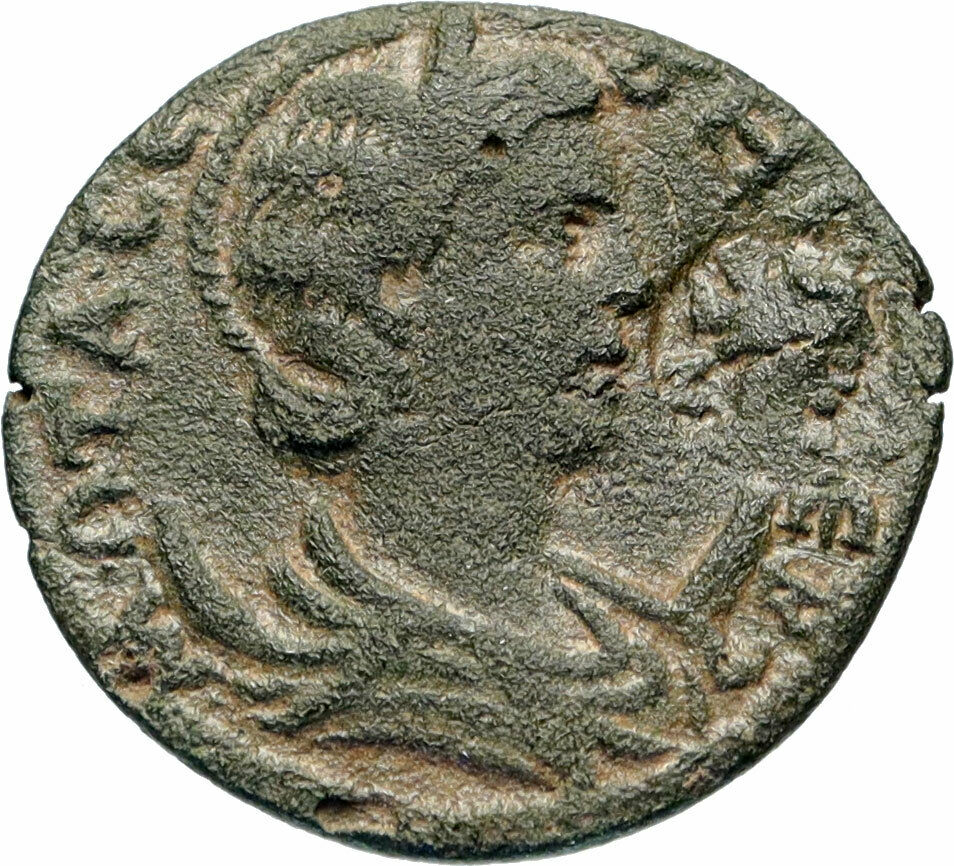 OTACILIA SEVERA Authentic Ancient 244AD Roman Coin MAGNESIA LYDIA Cybele i83012