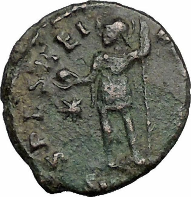 CONSTANTIUS II Constantine the Great son w globe Ancient Roman Coin i33000