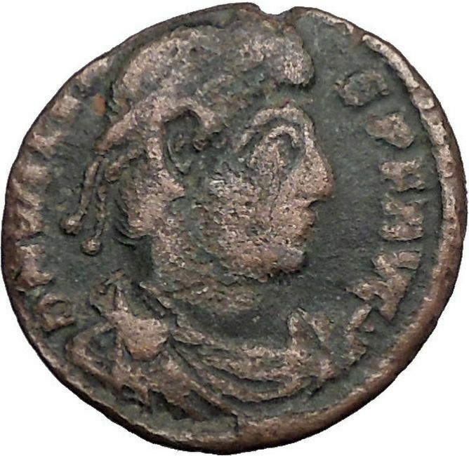 VALENS "Last True Roman" 364AD Ancient Roman Coin Victory Nike Angel i33069