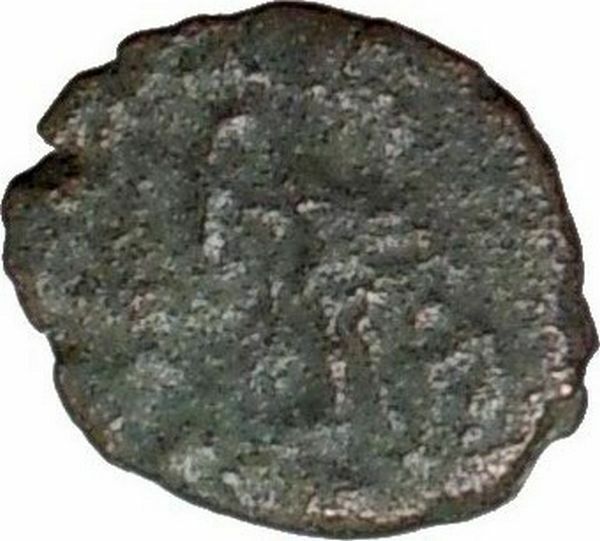 LEO I 457AD Ancient Roman Coin Rare Leo I standing w cross i20651