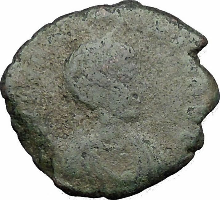 AELIA FLACILLA 378AD Ancient Rare Roman Coin VICTORY CHI-RHO Christ monog i32800