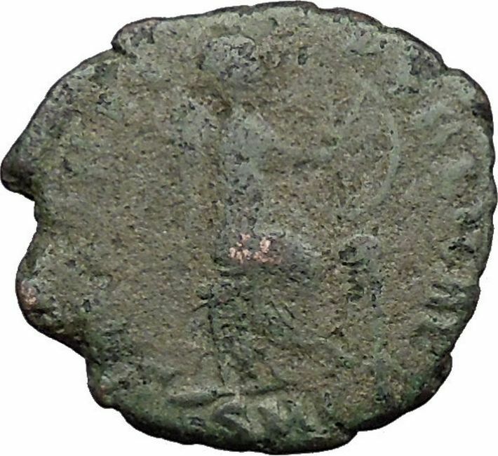 AELIA FLACILLA 378AD Ancient Rare Roman Coin VICTORY CHI-RHO Christ monog i32800