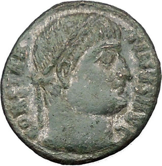 Constantine I The Great 324AD Silvered Ancient Roman Coin Military gate i32113