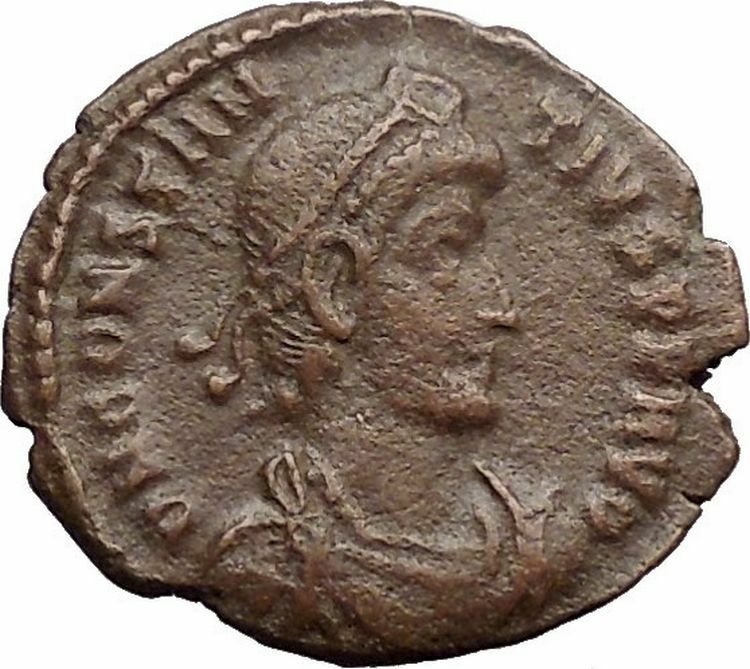 Constantius II Constantine I the Great son Ancient Roman Coin Horse man i30912