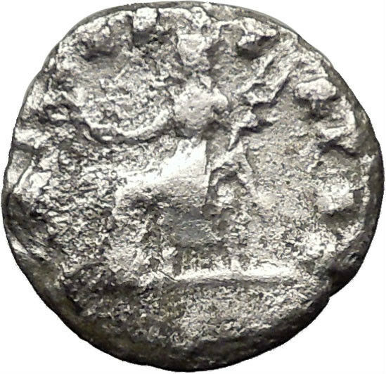 VESPASIAN 70AD Rare Ancient Silver Roman Coin PAX Peace Goddess Commerce i32062