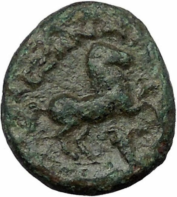 Alexander III The Great 336BC Ancient Greek Coin APOLLO Healer HORSE i32991