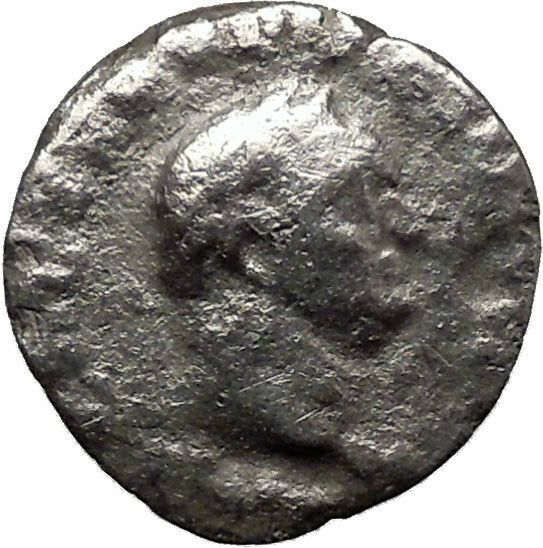 VESPASIAN 70AD Rare Ancient Silver Roman Coin PAX Peace Goddess Commerce i32062