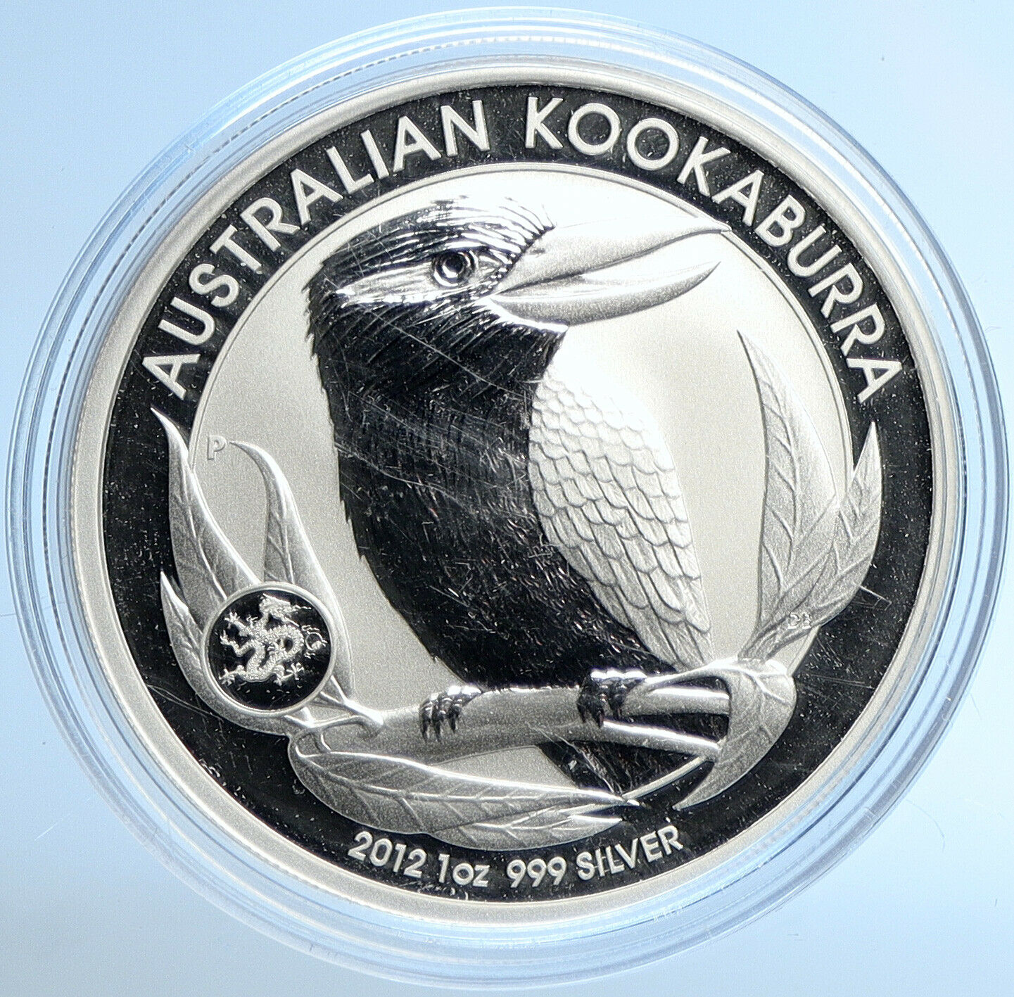 2012 AUSTRALIA Kookaburra Bird Australian 1oz Proof Silver Dollar Coin i109883