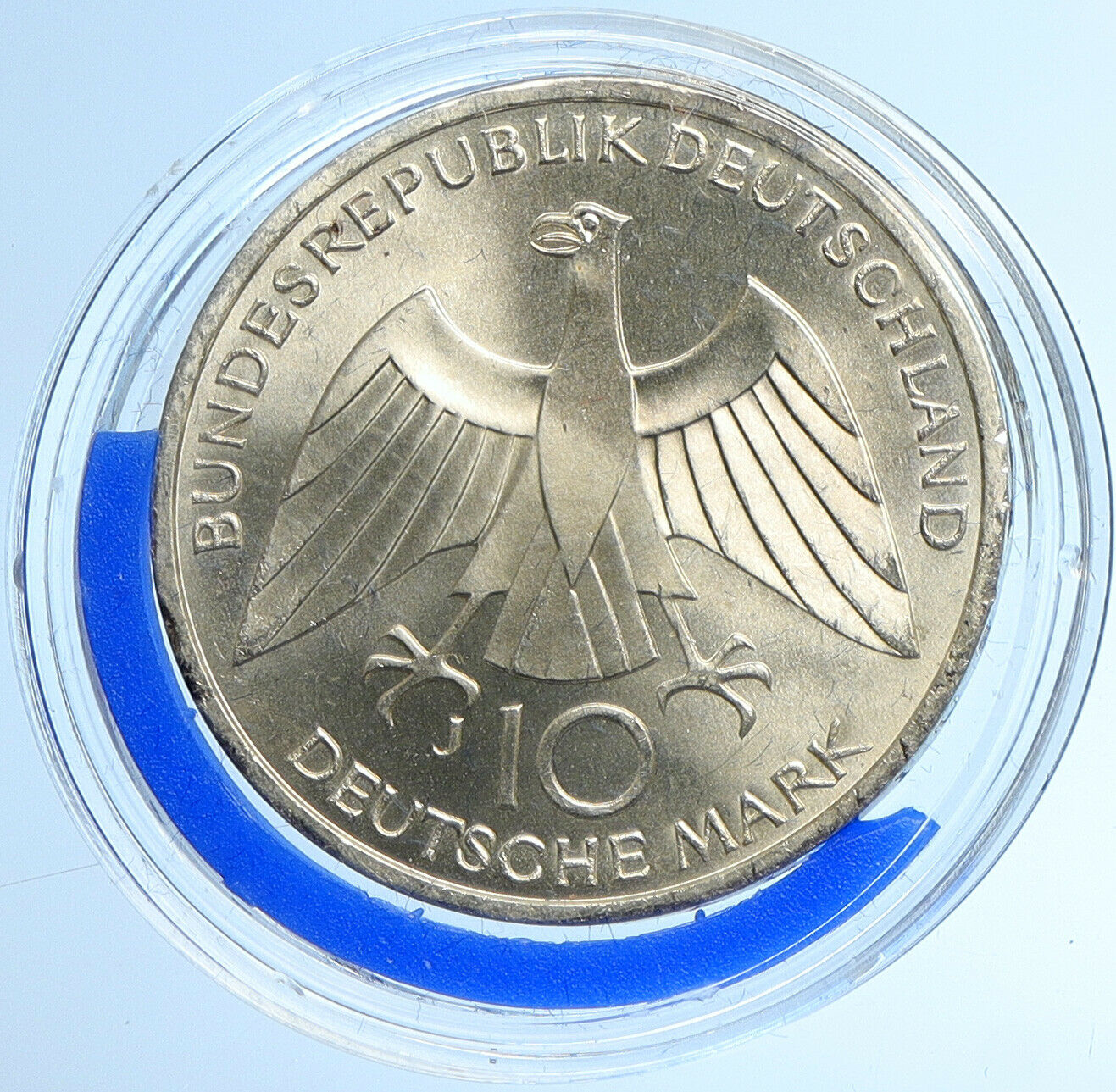 1972 J GERMANY Munich Summer Olympics Games Schleife BU Silver 10 M Coin i109890