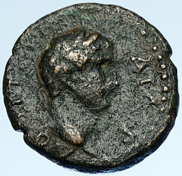 TITUS and DOMITIAN 79AD Germe in Lydia RARE Authentic Ancient Roman Coin i107448