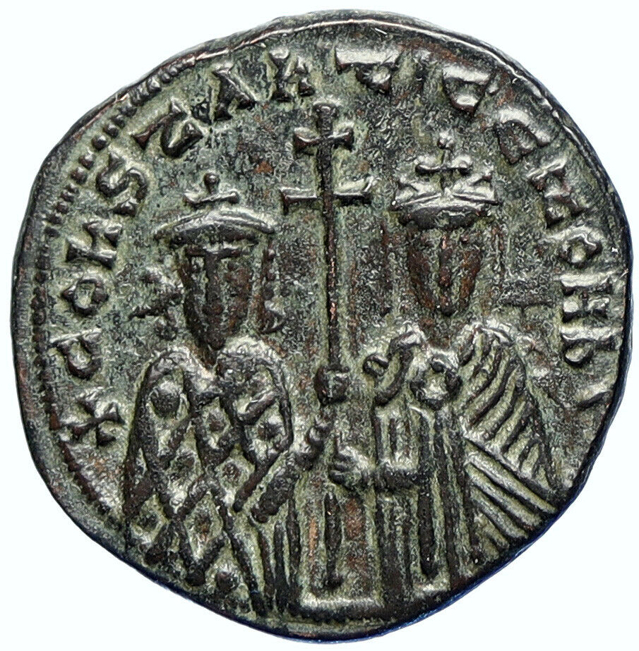 CONSTANTINE VII Ancient Authentic 914-919AD OLD Byzantine Follis Coin i107501