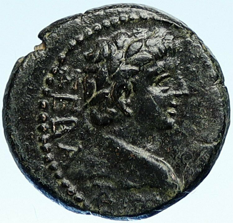 TIBERIUS Adopted son of Augustus Ancient OLD Roman Coin w Dikaiosyne i107506