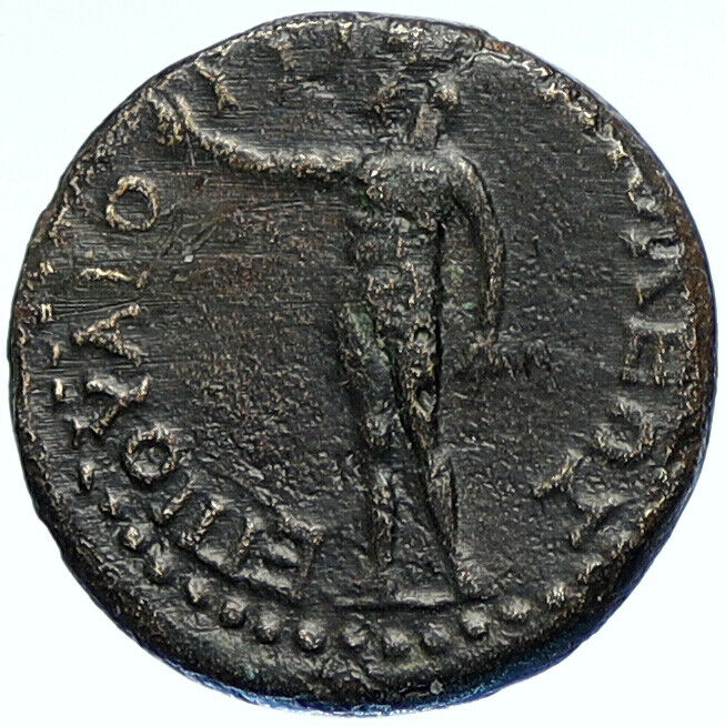 CLAUDIUS 41AD Cotiaeum in Phrygia Authentic Ancient OLD Roman Coin ZEUS i107516