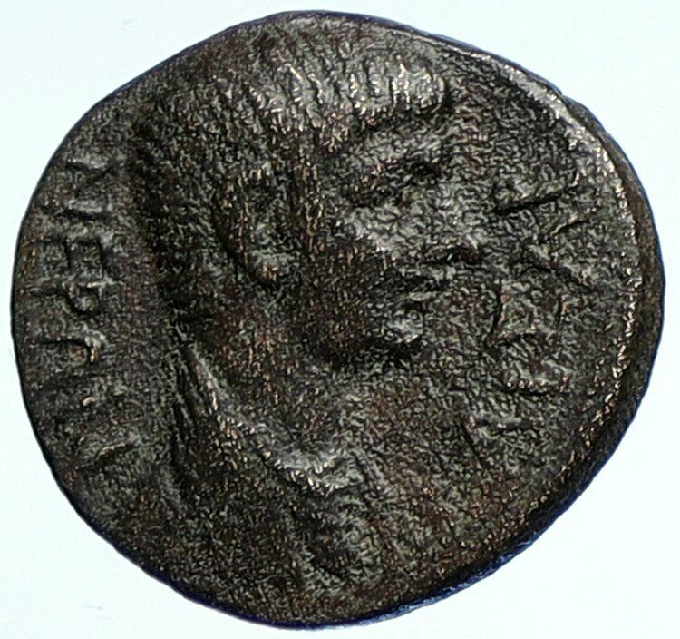 NERO Authentic Iulia in Phrygia OLD Roman Coin MEN w SPEAR on HORSEBACK i107537