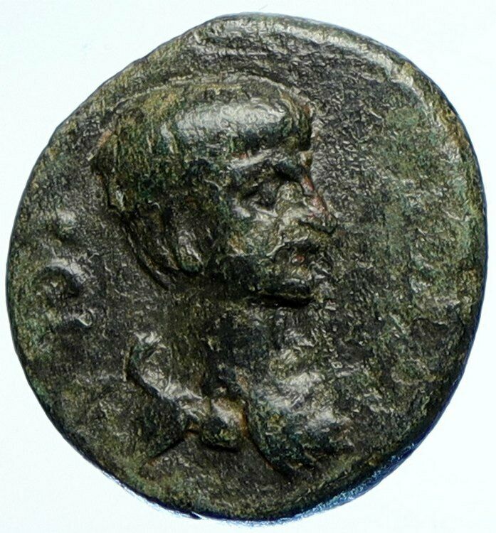 NERO Sebaste in Phrygia Authentic OLD Roman Coin Dikaiosyne w Scales i107539