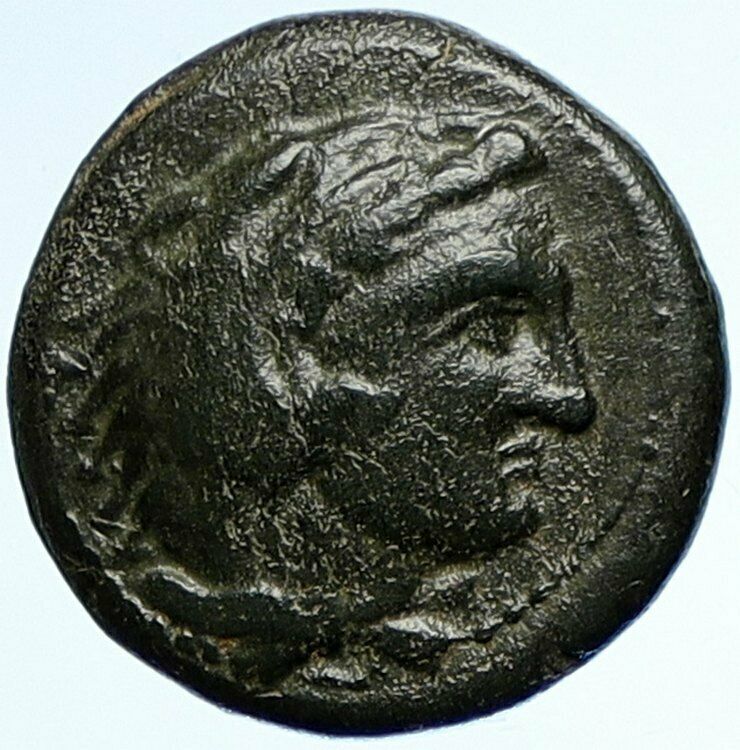 ALEXANDER III the GREAT Macedonia Ancient OLD Greek Coin HERCULES WEAPON i107597