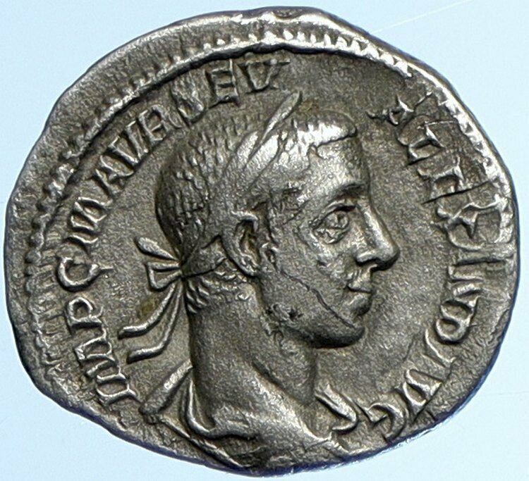 SEVERUS ALEXANDER 226AD Rome Authentic Ancient Silver Roman Coin PAX i110050