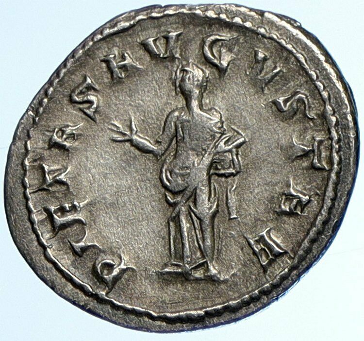 OTACILIA SEVERA wife of Philip I 248AD Silver Ancient Roman Coin Pietas i110044