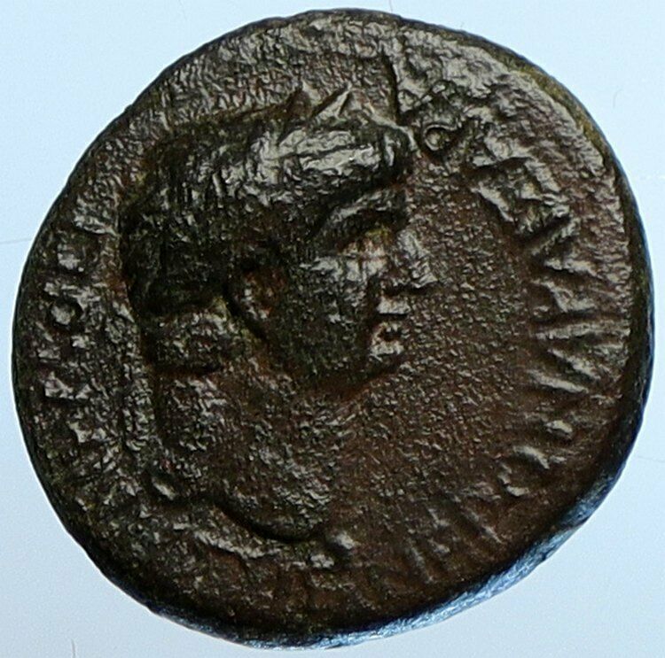 NERO Authentic Prymnessus in Phrygia OLD Roman Coin Dikaiosyne w Scales i110180